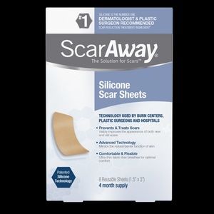 Scar Away silicone scar sheets 4 month supply